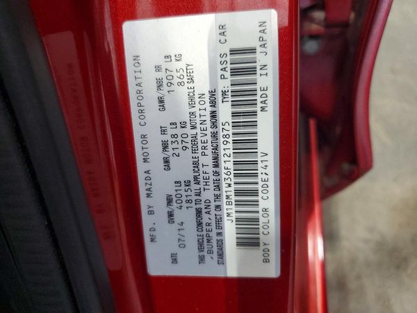 2015 MAZDA 3 Grand Touring/GT