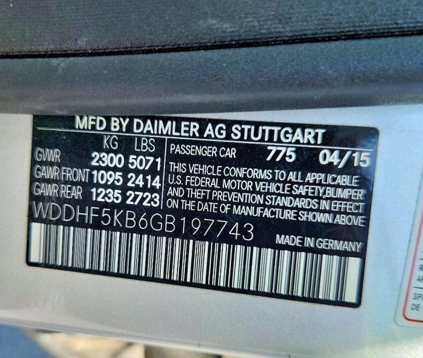 2016 MERCEDES-BENZ E E350