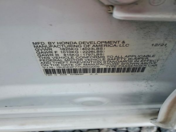 2022 ACURA ILX Premium Package