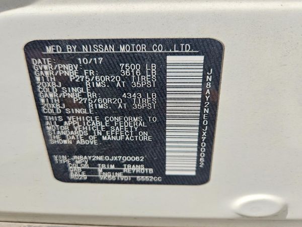 2018 NISSAN ARMADA