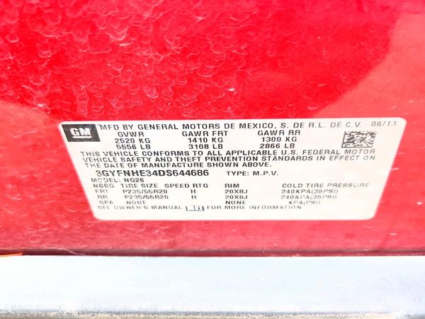 2013 CADILLAC SRX Performance