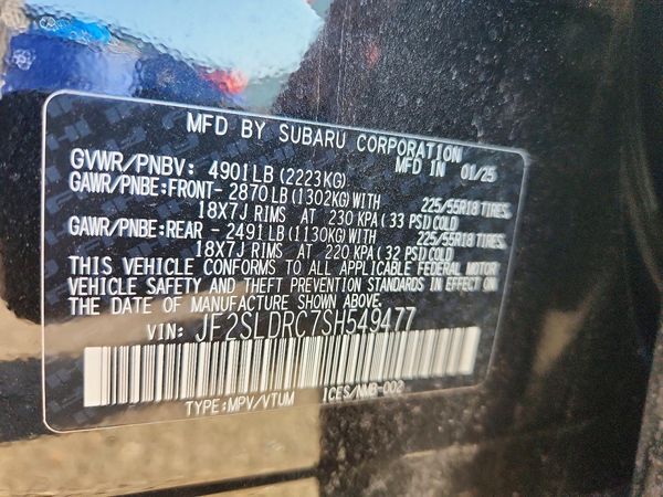 2025 SUBARU FORESTER