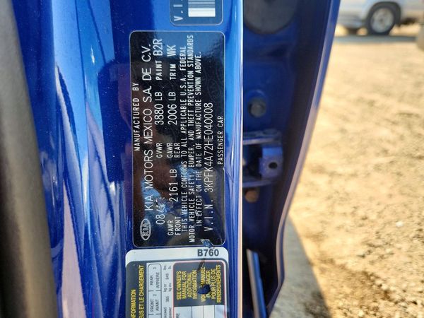 2017 KIA FORTE