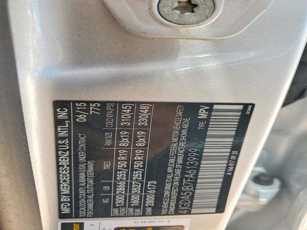 2015 MERCEDES-BENZ ML ML350