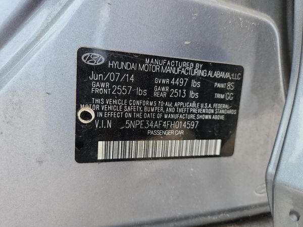 2015 HYUNDAI SONATA