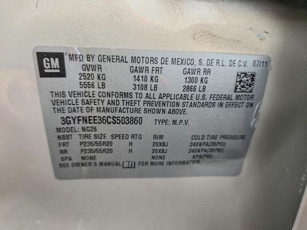 2012 CADILLAC SRX Performance
