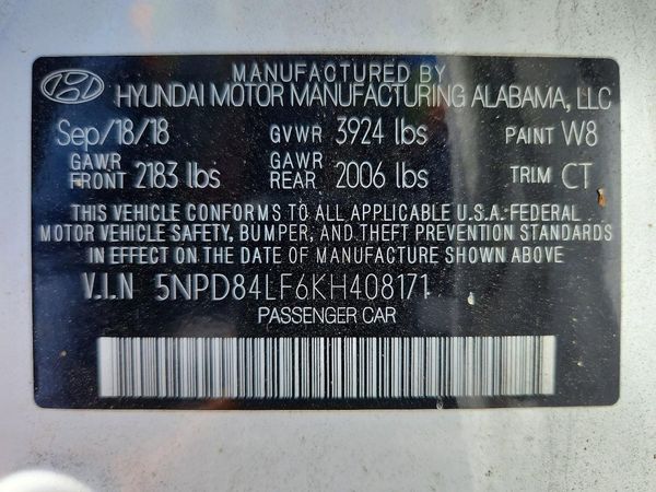 2019 HYUNDAI ELANTRA