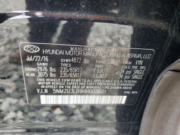 2017 HYUNDAI SANTA FE SPORT