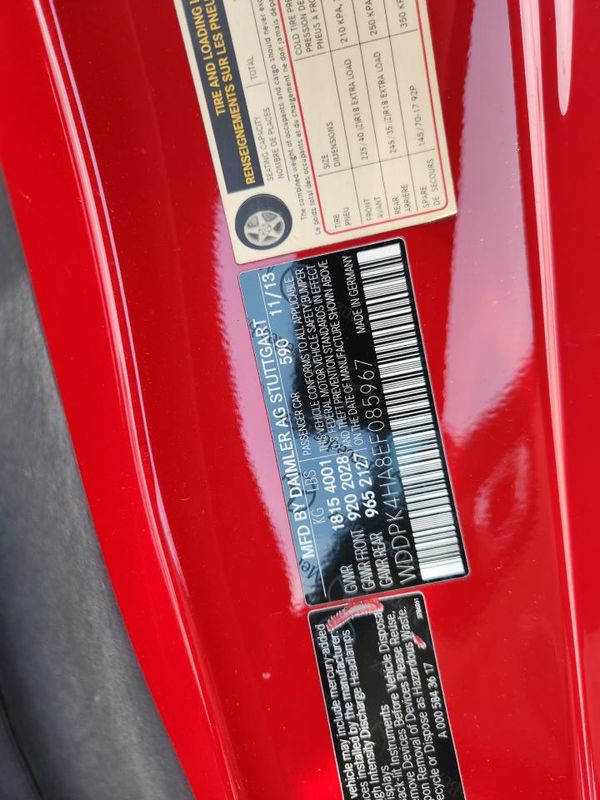 2014 MERCEDES-BENZ SLK SLK250