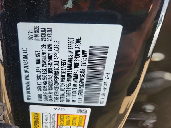 2021 HONDA PILOT BLACK