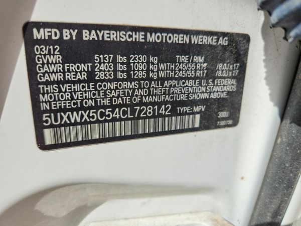 2012 BMW X3 xDrive28i