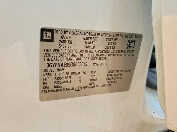 2016 CADILLAC SRX Standard