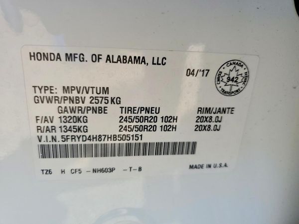2017 ACURA MDX SH-AWD (Advance)