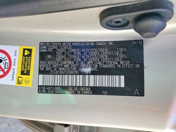 2012 LEXUS RX 350