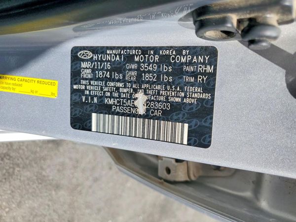 2016 HYUNDAI ACCENT GS / GLS