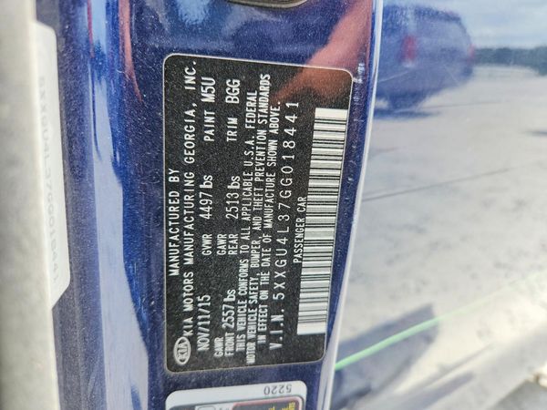 2016 KIA OPTIMA GLS, JSL