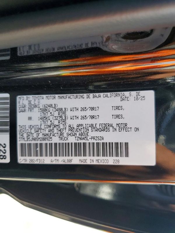 2025 TOYOTA TACOMA