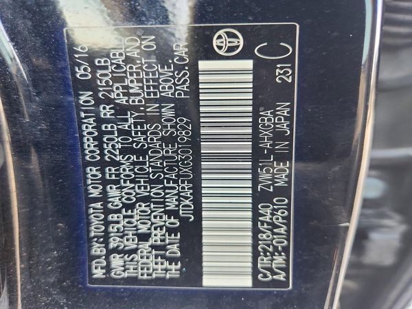 2016 TOYOTA PRIUS
