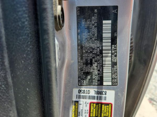 2012 TOYOTA SEQUOIA — VINS