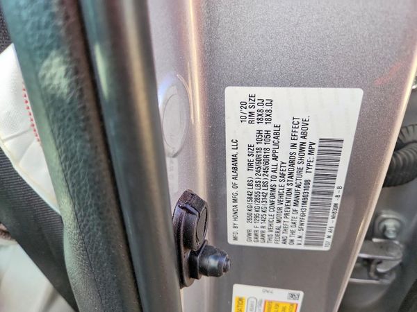 2021 HONDA PILOT EX