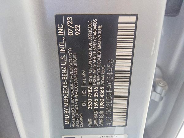 2023 MERCEDES-BENZ EQS SUV EQS450 4MATIC