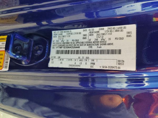 2022 FORD F150