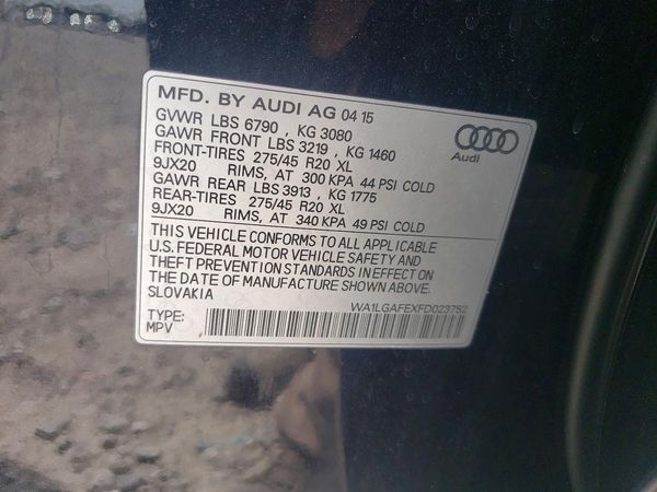 2015 AUDI Q7 Premium Plus