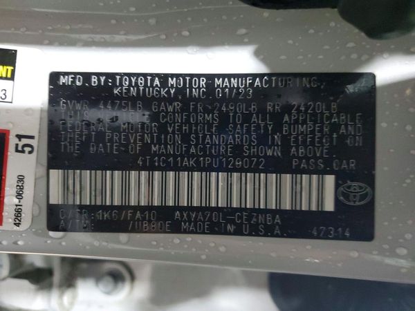 2023 TOYOTA CAMRY LE