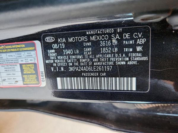 2020 KIA RIO LX, S
