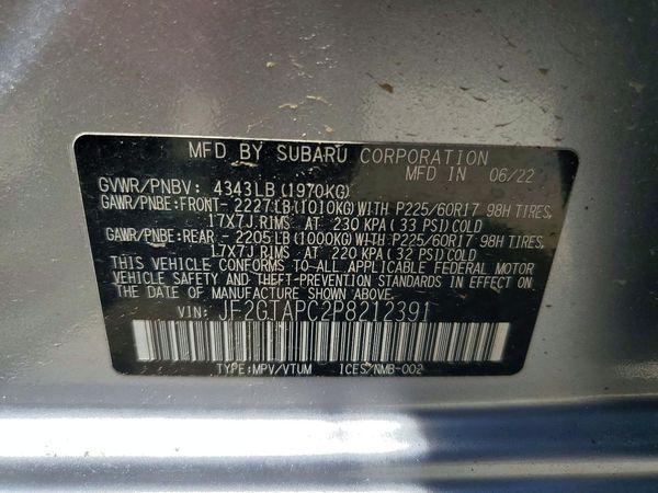 2023 SUBARU CROSSTREK