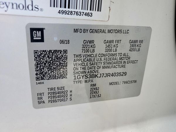2018 CADILLAC ESCALADE Luxury