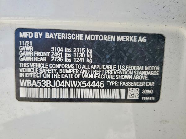 2022 BMW 540