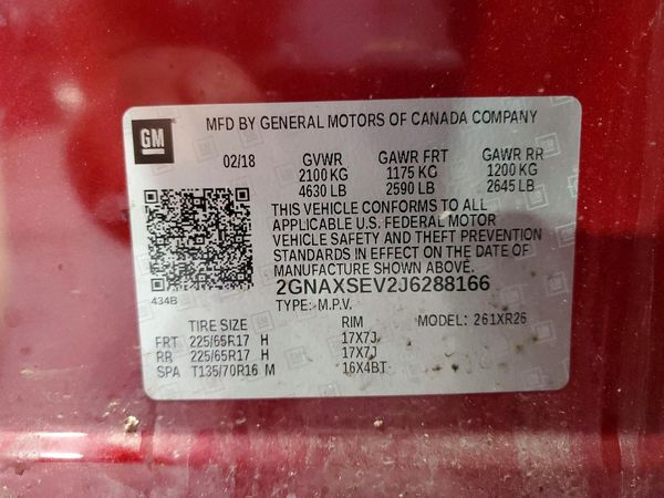 2018 CHEVROLET EQUINOX