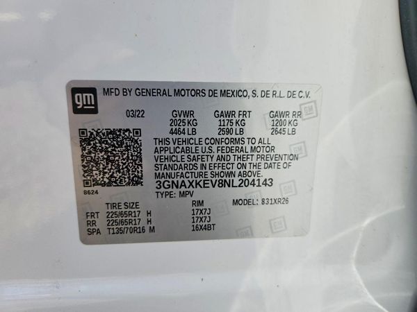 2022 CHEVROLET EQUINOX LT (1LT)