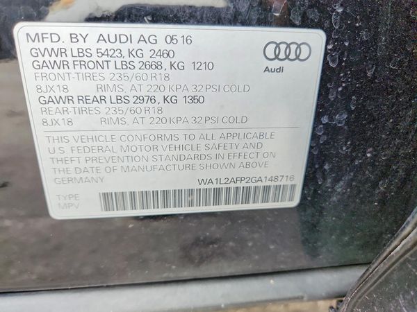 2016 AUDI Q5 quattro Premium Plus