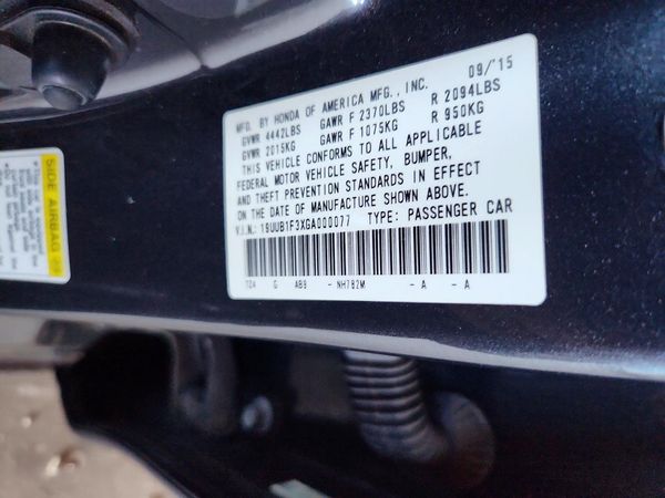 2016 ACURA TLX Base