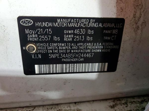 2015 HYUNDAI SONATA
