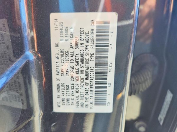 2015 ACURA TLX TECH