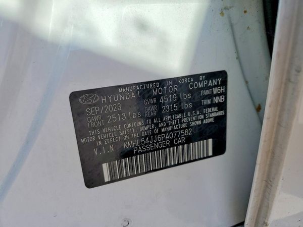 2023 HYUNDAI SONATA Limited — VINS