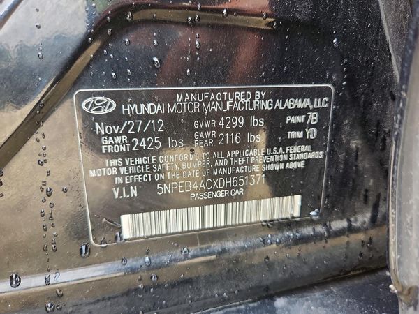 2013 HYUNDAI SONATA GLS/ GLS Popular