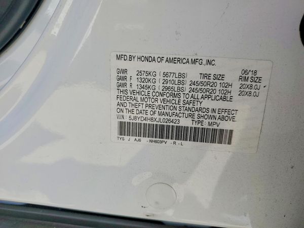 2018 ACURA MDX SH-AWD (Advance)