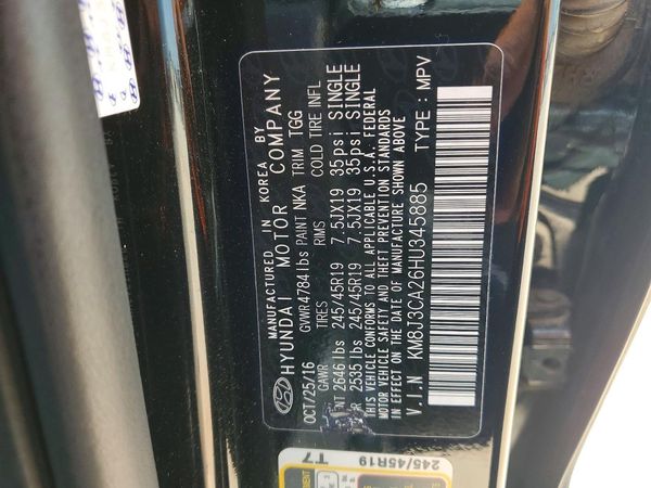 2017 HYUNDAI TUCSON