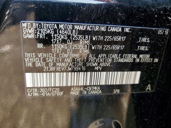 2018 TOYOTA RAV4 Adventure/XLE