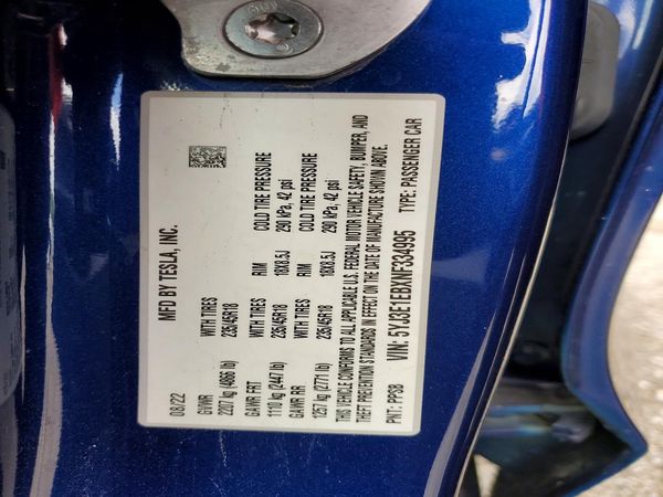 2022 TESLA MODEL 3