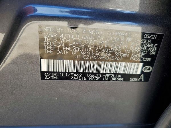 2021 LEXUS IS 350 F Sport