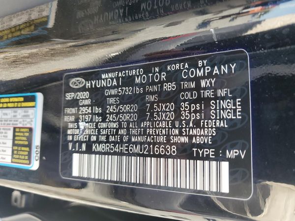 2021 HYUNDAI PALISADE