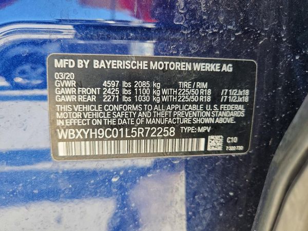2020 BMW X2 sDrive28i
