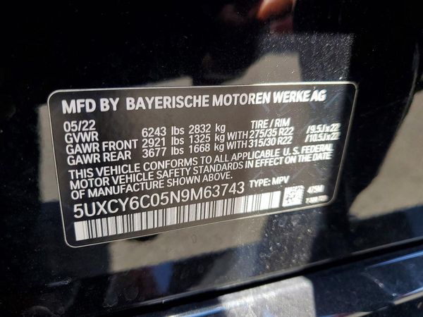 2022 BMW X6