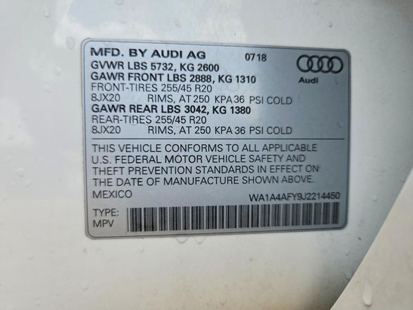 2018 AUDI SQ5 quattro Premium Plus