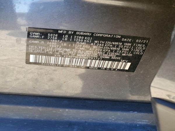 2021 SUBARU OUTBACK Onyx Edition+M/R+NAVI